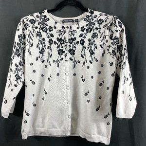 Black and white cardigan size Ladies Small